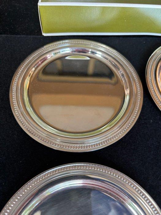 Christofle - Onderzetter (8) - parels - Verzilverd, Antiek en Kunst, Antiek | Meubels | Tafels