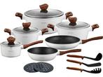Veiling - 15-delige Luxe Pannenset van Gesmeed Aluminium, Huis en Inrichting, Nieuw