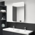 vidaXL Armoire de salle de bain à miroir LED gris béton, Verzenden, Neuf