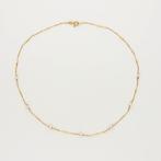 Halsketting - 18 karaat Geel goud Parel, Nieuw