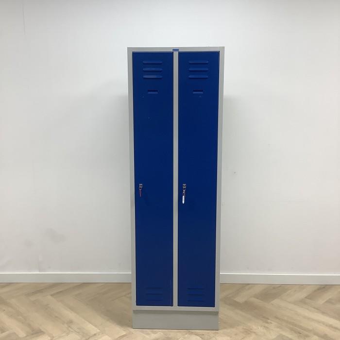 Garderobe/lockerkast 2 deurs, met hang en leg (hxbxd), Huis en Inrichting, Kasten | Wandmeubels, Gebruikt, Metaal