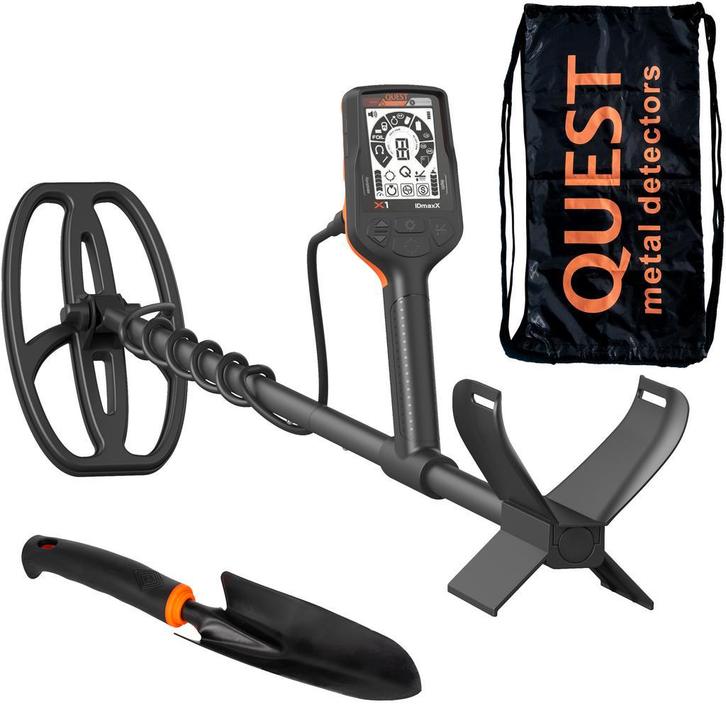 Quest X1 IDmaxX metaaldetector | Compleet pakket, Hobby en Vrije tijd, Metaaldetectors, Nieuw, Overige merken, 30 cm of minder