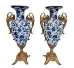 Vase (2) - Bronze, Porcelaine, Antiek en Kunst