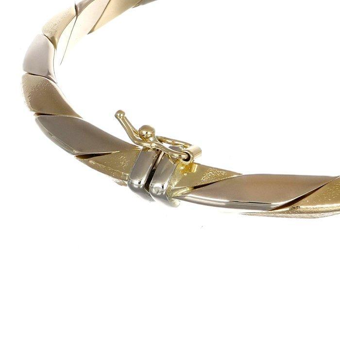 Armband - 18 karaat Geel goud, Witgoud, Handtassen en Accessoires, Armbanden