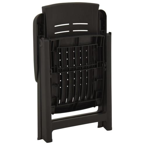 vidaXL Tuinstoelen 2 st verstelbaar kunststof, Tuin en Terras, Tuinstoelen, Nieuw, Verzenden