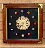 Vintage wandklok Billiards Clock – biljartthema – met