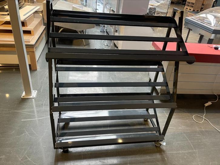 Groentestelling op wielen met 3 planken 125cm, Zakelijke goederen, Kantoor en Winkelinrichting | Winkel en Inventaris, Ophalen