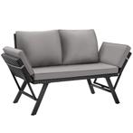 tectake Wicker-loungesofa Sintra, verstelbare armleuningen,, Tuin en Terras, Tuinsets en Loungesets, Verzenden, Nieuw