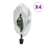 vidaXL Plantenhoezen met ritssluiting 4 st 70 g/m² 3,93x3 m, Verzenden, Nieuw
