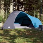 vidaXL Koepeltent 4-persoons waterdicht blauw, Caravans en Kamperen, Verzenden, Nieuw