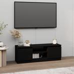 vidaXL Meuble TV avec porte Noir 102x30x36 cm, Maison & Meubles, Verzenden, Neuf