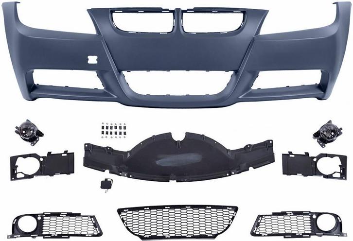 Sport Look Voorbumper BMW E90 E91 Zonder PDC/Sproeiers B2599, Auto-onderdelen, Carrosserie, Nieuw, BMW, Voor, Bumper