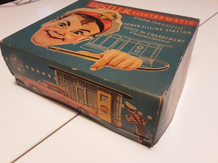 Distler - Blikken speelgoed - Electromatic Strom-Tankstelle, Antiek en Kunst, Antiek | Speelgoed