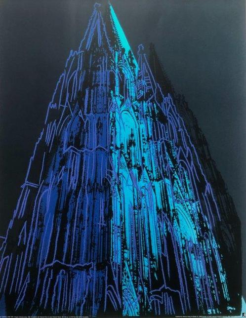 Andy Warhol, (after) - Cologne Cathedral (Blue) - Offset, Antiek en Kunst, Kunst | Designobjecten