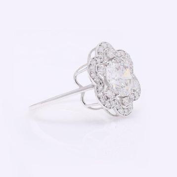 Zonder Minimumprijs - Ring - 14 karaat Witgoud - 2.60ct. tw.
