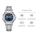 Luxe Vierkant Kwarts Horloge - 3 ATM Waterdicht Lichtgevend, Verzenden, Nieuw, Poedagar