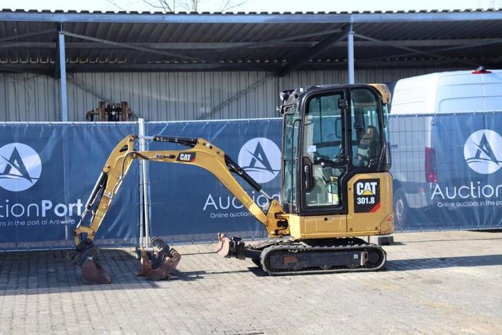 Veiling: Minigraver Caterpillar 301.8 Diesel 16kW 2019, Zakelijke goederen, Machines en Bouw | Kranen en Graafmachines, Ophalen