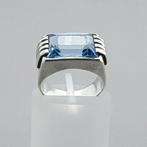 Zonder Minimumprijs - Art Deco Blauwe Spinel(Getest) - Ring