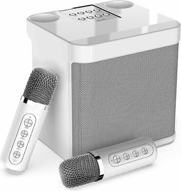 Karaoke set met 2 microfoons, Bluetooth, draadloze verbin...