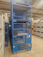 Gitterbox 1240x835x970mm blauw gebruikt (als nieuw), Doe-het-zelf en Bouw, Ophalen of Verzenden, Nieuw