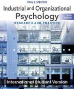 Industrial and Organizational Psychology 9781118092279, Verzenden, Gelezen, Paul E. Spector