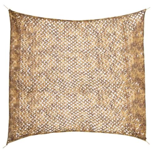 vidaXL Camouflagenet met opbergzak 316x296 cm zandkleurig, Sport en Fitness, Schietsport-accessoires, Nieuw, Verzenden