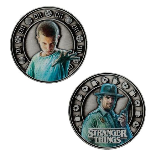Stranger Things Collectable Coin Eleven & Hopper 4 cm, Verzamelen, Film en Tv, Ophalen of Verzenden