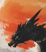 Collectibles & Co. - Japanase Art Style - “Gyarados In The, Nieuw