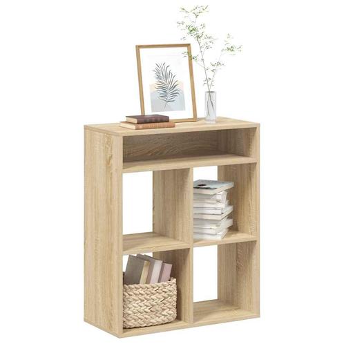 vidaXL Boekenkast 66x31x80 cm bewerkt hout sonoma, Huis en Inrichting, Kasten | Boekenkasten, Nieuw, Verzenden