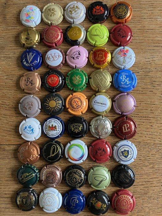 Champagne capsules (45) - Metaal - Champagne capsules, Antiquités & Art, Antiquités | Jouets