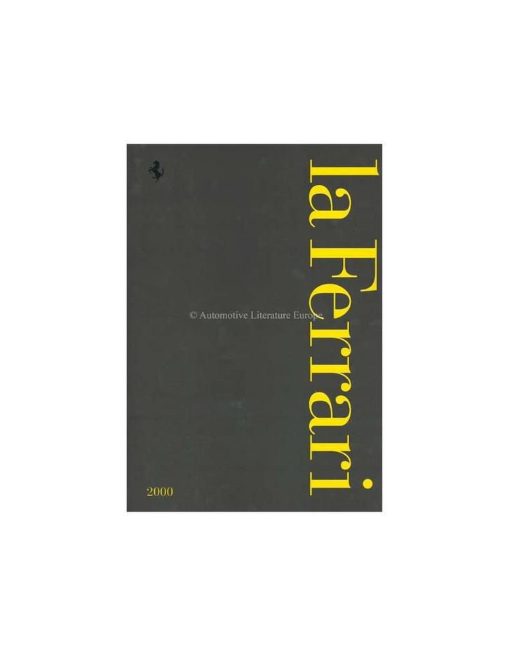 2000 FERRARI LA FERRARI BROCHURE ITALIAANS / ENGELS, Boeken, Auto's | Folders en Tijdschriften