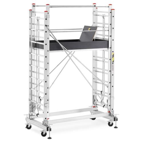Rolsteiger - uitschuifbare steiger - aluminium - 336 cm, Doe-het-zelf en Bouw, Steigers, Nieuw, Ophalen of Verzenden