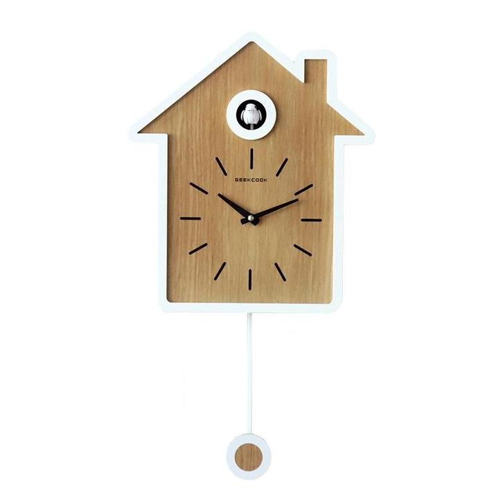 Koekoeksklok Elektrisch Modern Wit - Klok - Wandklok, Verzamelen, Overige Verzamelen, Verzenden