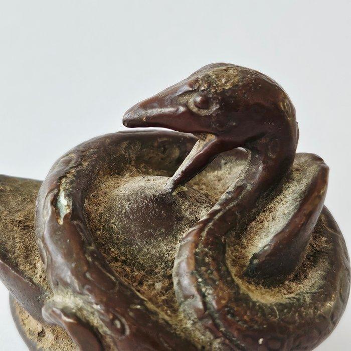 Indochinois ancien Bronze Perle poids dopium en forme de, Antiek en Kunst, Antiek | Overige Antiek