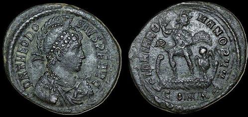 Ad 379-395 n Chr Theodosius I ad 379-395 Æ 25mm, 4 41 g C.., Postzegels en Munten, Munten en Bankbiljetten | Verzamelingen, Verzenden