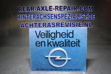 Folder Opel, Veiligheid en kwaliteit, met o.a. diverse bo... beschikbaar voor biedingen