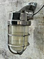 Doorgangslicht - Glas, Aluminium - Cage Lamp, Antiek en Kunst