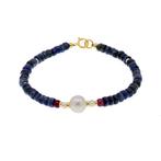 Zonder Minimumprijs - Armband - 18 karaat Geel goud Parel -, Handtassen en Accessoires, Armbanden, Nieuw
