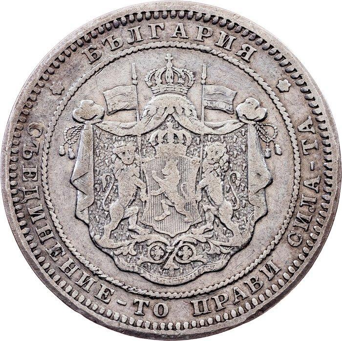 Bulgarije. Alexander I. 2 Leva 1882 (Zonder Minimumprijs), Postzegels en Munten, Munten | Europa | Niet-Euromunten