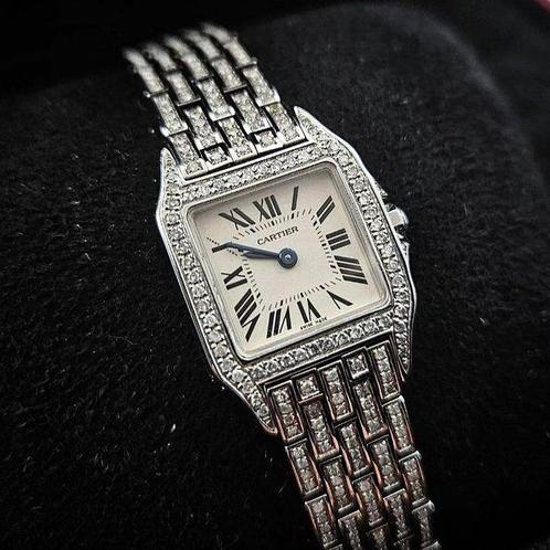 Cartier - Santos Demoiselle Diamonds - 2698 - Femme -, Handtassen en Accessoires, Horloges | Heren