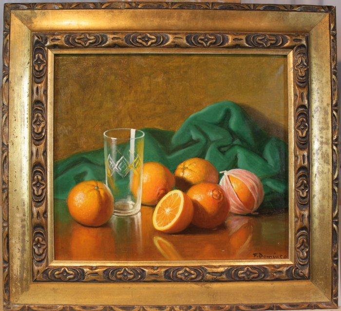 Francisco Domingo Castellá (1920-2011) - Bodegón con, Antiek en Kunst, Kunst | Schilderijen | Klassiek