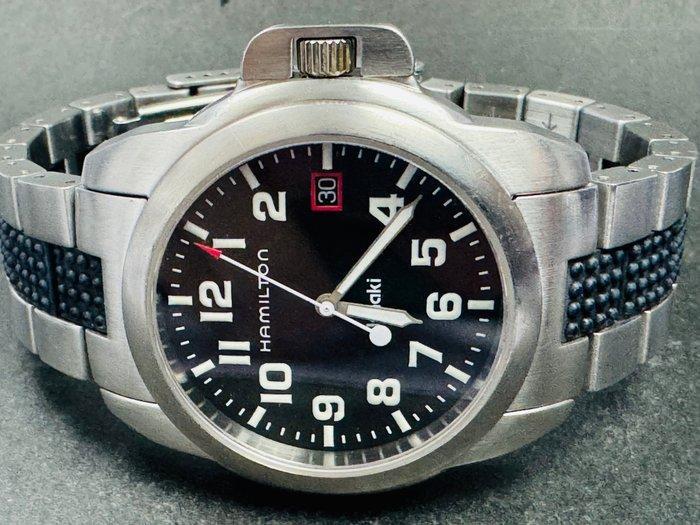 Hamilton - Khaki - Zonder minimumprijs - 6309 - Heren -, Handtassen en Accessoires, Horloges | Heren