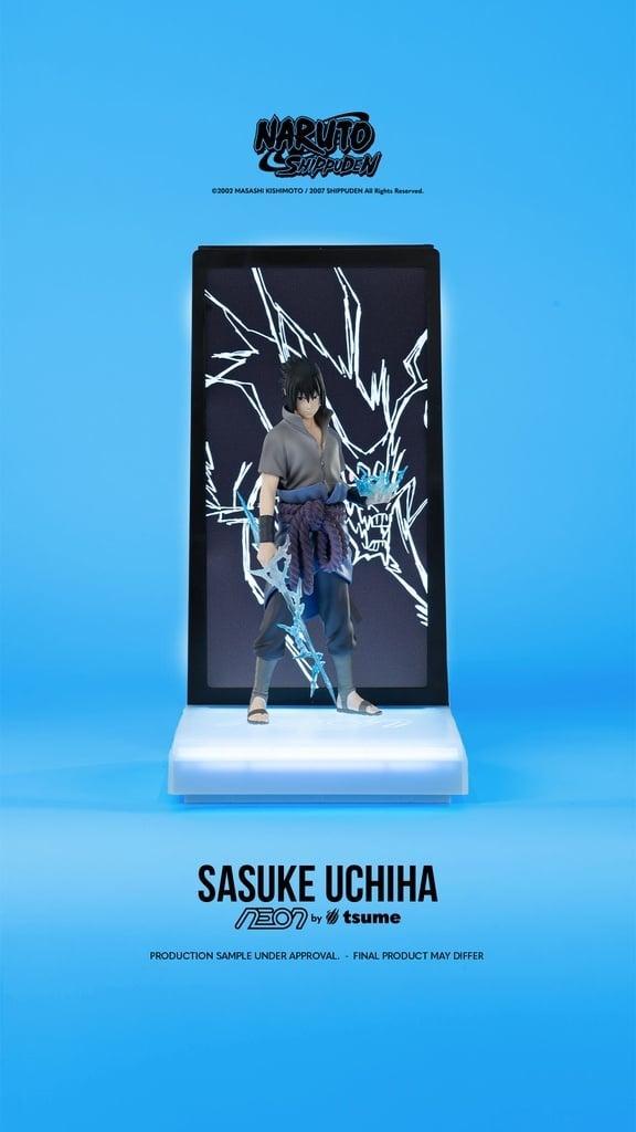 Naruto Shippuden LED Neon Statue Sasuke Uchiha 25 cm, Verzamelen, Film en Tv, Nieuw, Ophalen of Verzenden