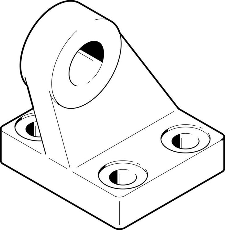 Festo Chape De Pied Taille 50 - 33845, Doe-het-zelf en Bouw, Ventilatie en Afzuiging, Verzenden