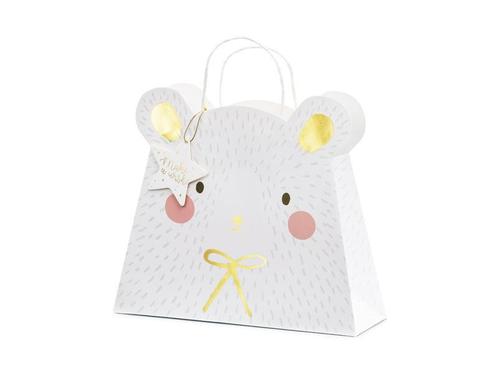 Cadeautasje Ijsbeer 31,5cm, Hobby en Vrije tijd, Feestartikelen, Nieuw, Verzenden