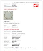 Armband - 18 karaat Geel goud - 4.20ct. tw. Saffier -, Nieuw