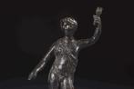 Oud-Romeins Brons Sculptuur van de God Bacchus met Spaanse