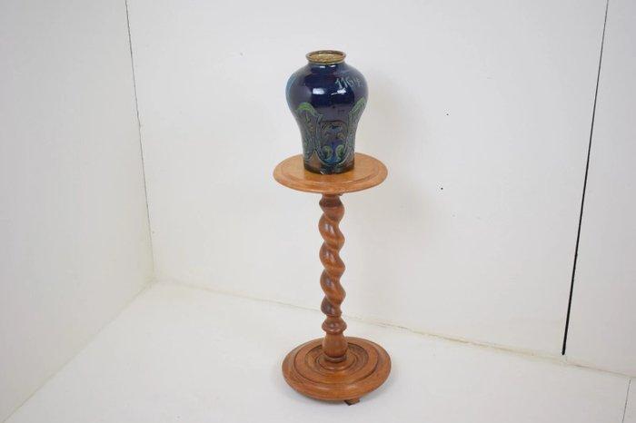 Pied de Stal - Plantenstaander - Bijzettafel - Eik -, Antiek en Kunst, Curiosa en Brocante