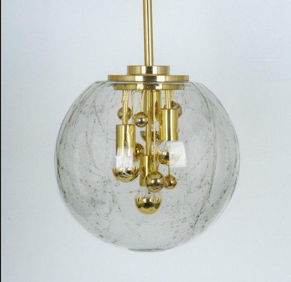 Doria - space age - Plafondlamp - ijskristallen - Big Ball, Antiek en Kunst, Antiek | Verlichting