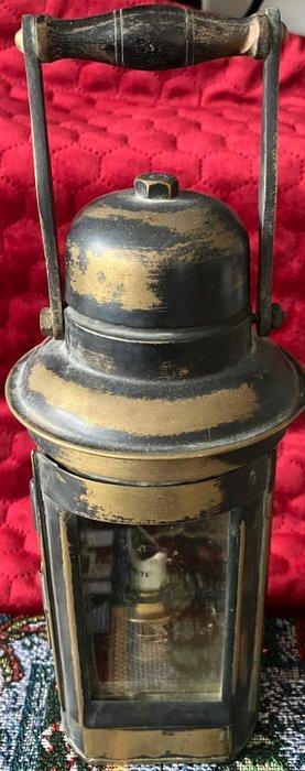 Maritieme scheepslantaarn 1900-1920 - Lantaarn - Messing, Antiek en Kunst, Curiosa en Brocante